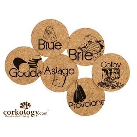 CORKOLOGY Cheese Cork Coaster Sets 404